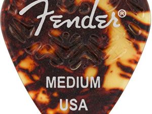 اختيارات جيتار Fender الطول الموجي 351 شكل ، صدفة سلحفاة ، متوسط ، 6 عبوات