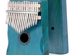 East top Kalimba 17 Keys Thumb Piano الموسيقية بيانو الإصبع مع خشب الماهوجني ، هدية للأطفال والكبار والمبتدئين والمحترفين