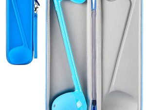 جراب متوافق مع Otamatone [الإصدار الإنجليزي] جهاز المزج المحمول للآلات الموسيقية الإلكترونية اليابانية ، حامل تخزين ألعاب الموسيقى الآلي من أجل Otamatone الحجم العادي (صندوق فقط) (أزرق)