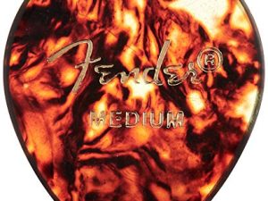 Fender Classic Celluloid Guitar Picks 347 Shape، Tortoise Shell، Medium، 12-Pack